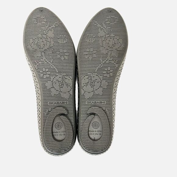 Okabashi Samantha Black Ballet Flats Shoes Size 8 EUC - Picture 6 of 6